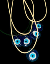 Load image into Gallery viewer, Evil Eye Circle Necklace