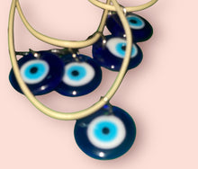 Load image into Gallery viewer, Evil Eye Circle Necklace