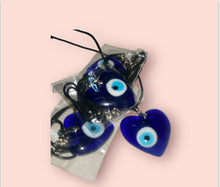 Load image into Gallery viewer, Evil Eye Heart Shaped Necklace
