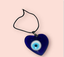 Load image into Gallery viewer, Evil Eye Heart Shaped Necklace
