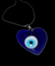 Load image into Gallery viewer, Evil Eye Heart Shaped Necklace